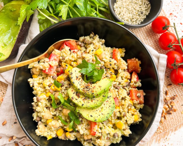 Hülsenfrüchte Salat, einfach und lecker in 20 Minuten gekocht.