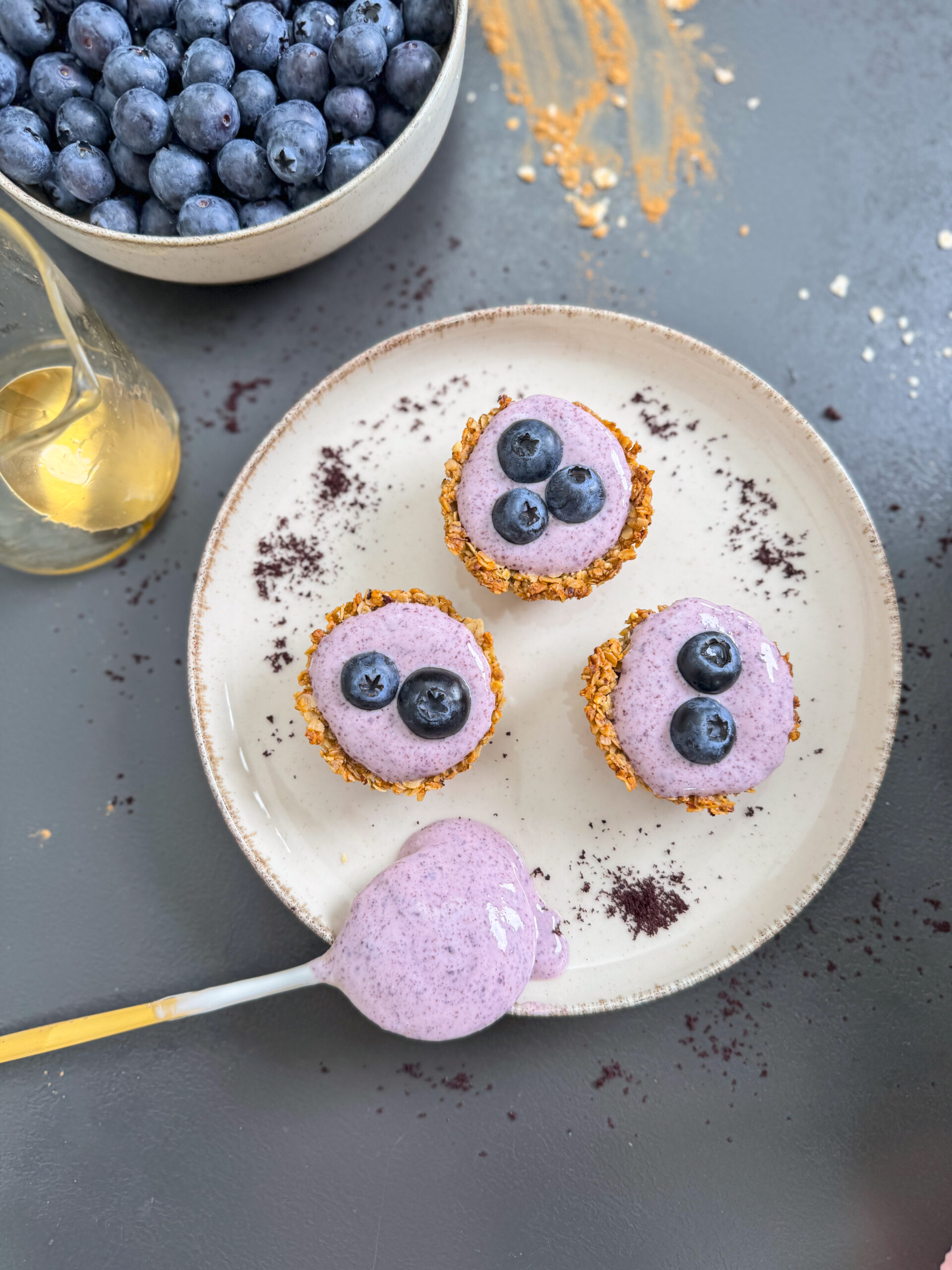 Müsli Cupcakes, einfaches veganes Rezept von der Foodbloggerin Foodykani.