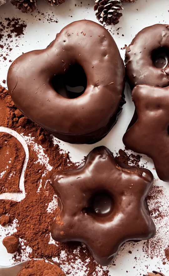 Vegane Lebkuchen mit Schokolade, einfaches Rezept!