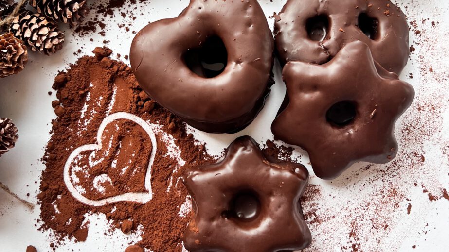 Vegane Lebkuchen mit Schokolade, einfaches Rezept!