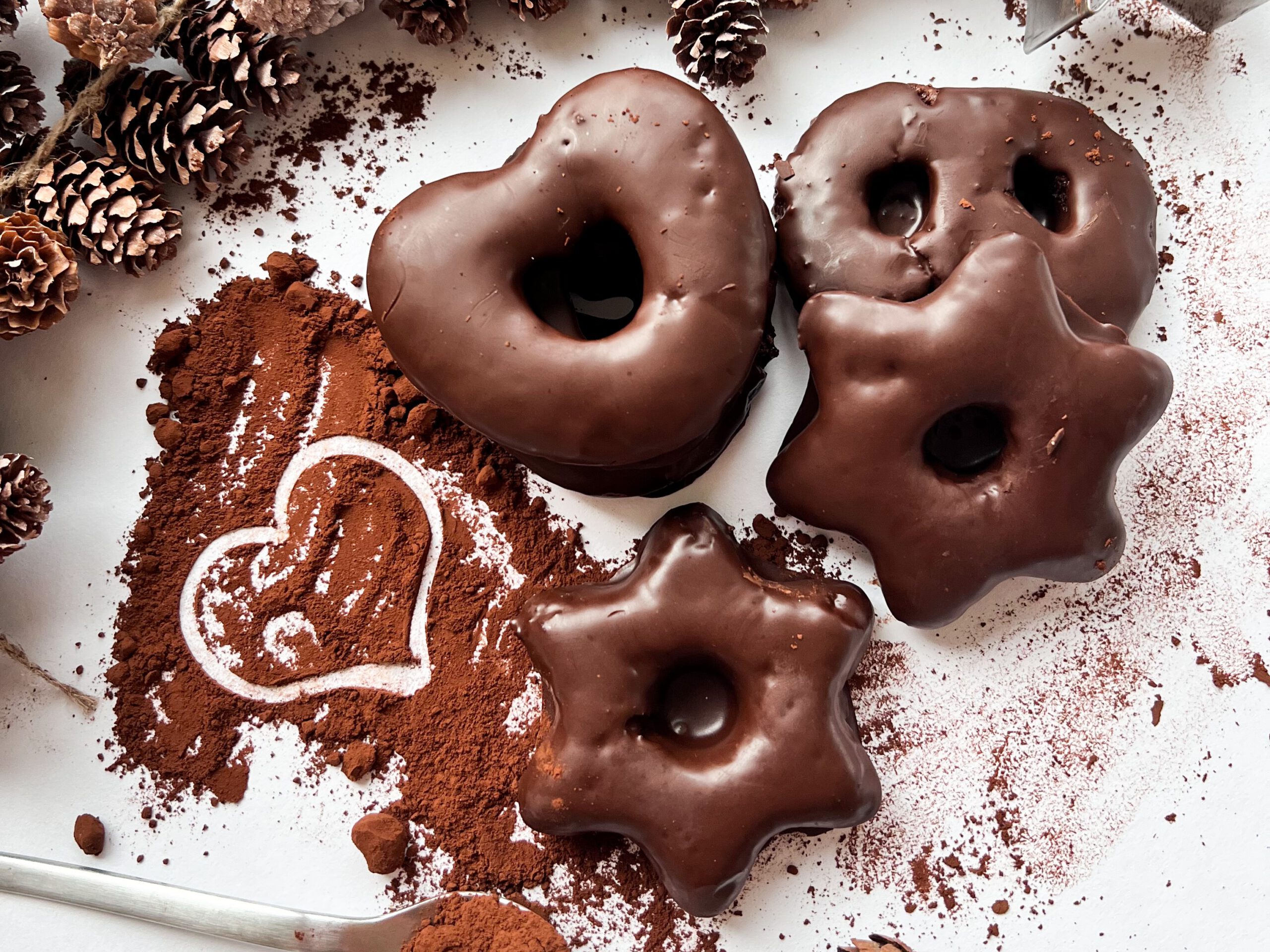 Vegane Lebkuchen mit Schokolade, einfaches Rezept!