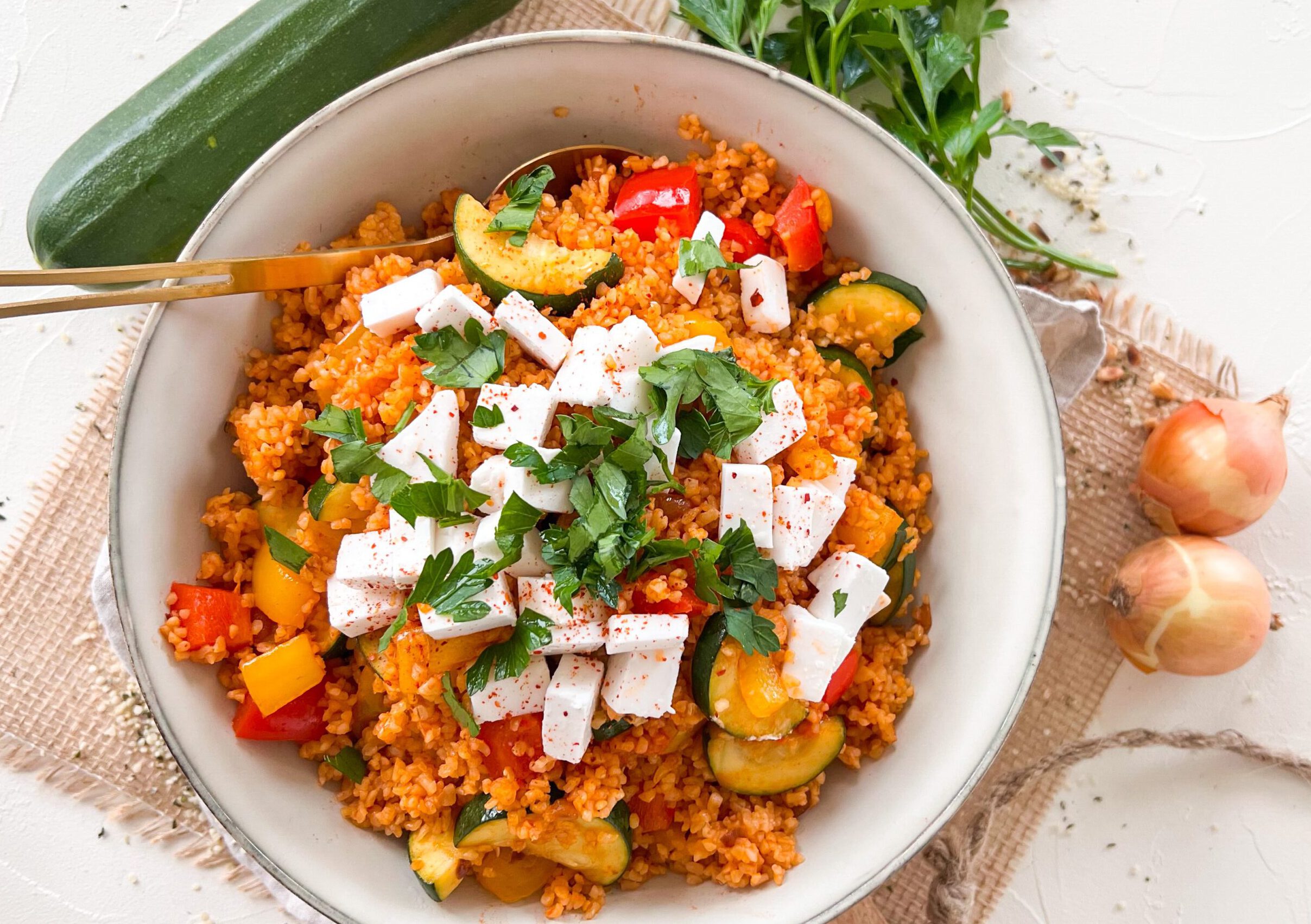 Bulgursalat Rezept ,einfach und gelingsicher in 20 Minuten.