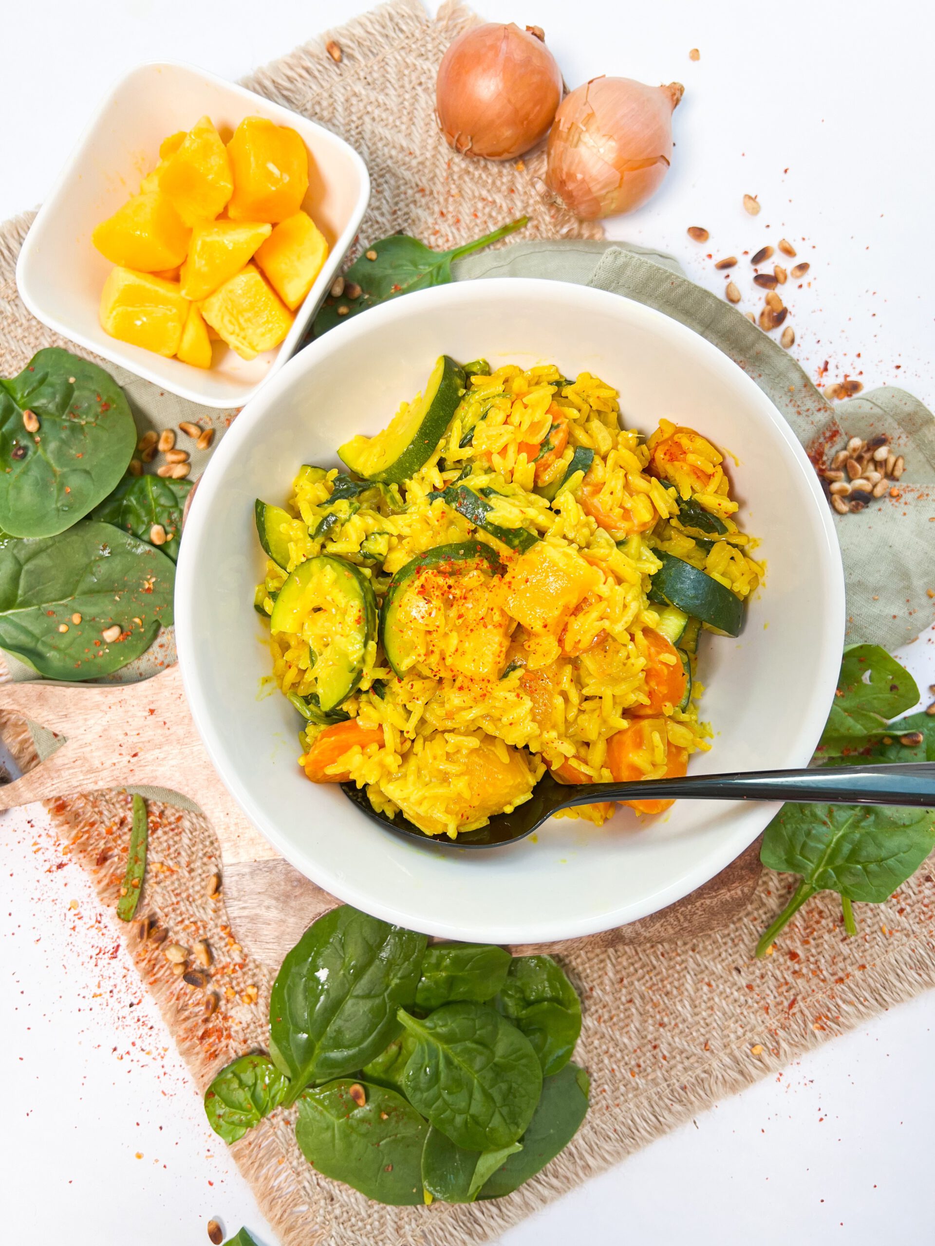 one pot Curry, vegan und lecker nach einem einfachen Rezept von foodykani.