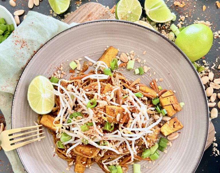 Pad Thai vegan Rezept, einfach und lecker in 20 Minuten.