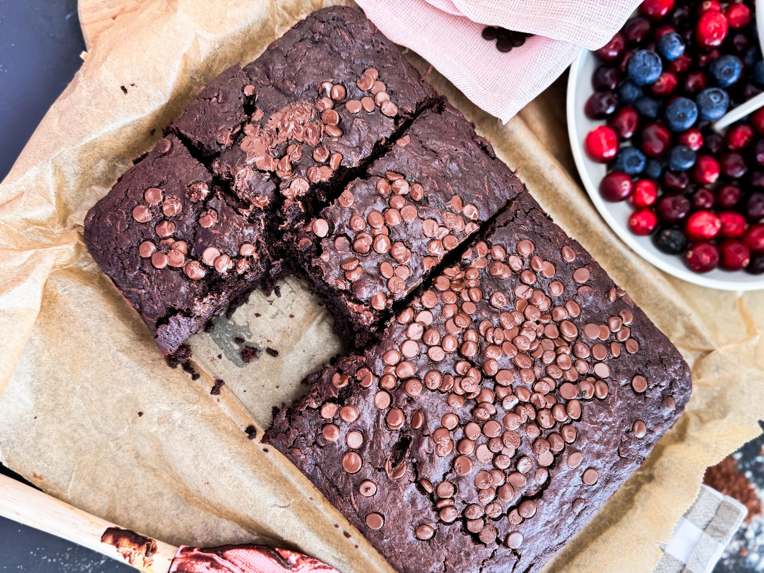 Beste vegane Brownies, saftig und lecker in 45 Minuten.