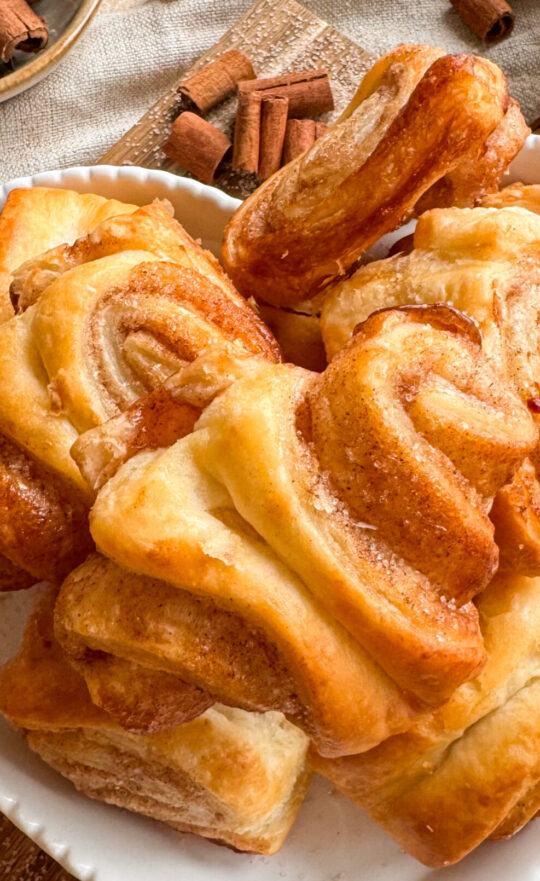 Mini-Franzbrötchen, leckeres veganes Gebäck nach einem einfachen Rezept von Foodykani.