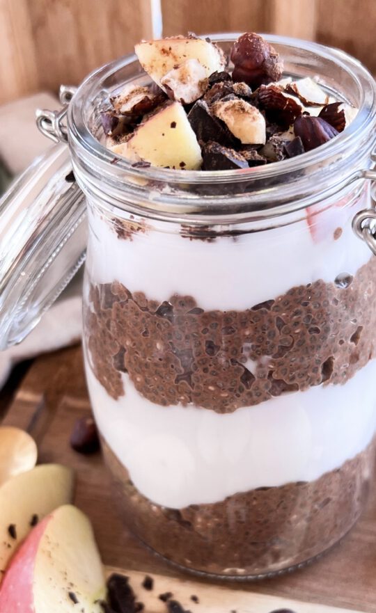 Chia Pudding Schoko, einfaches Rezept in 15 Minuten!