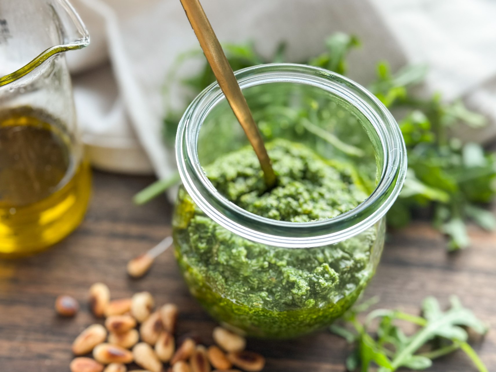 Schnelles Rucola Pesto Rezept in 10 Minuten!