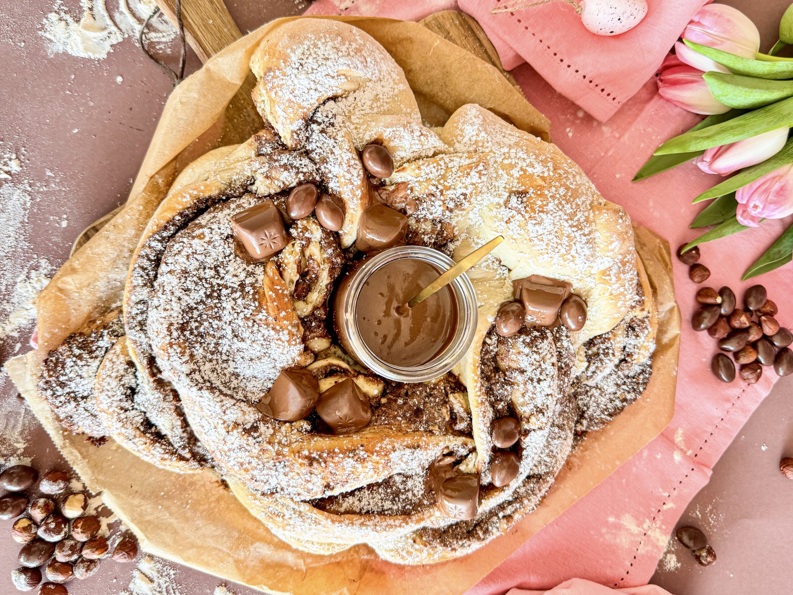 Osterzopf mit Schokolade, einfach und gelingsicher!