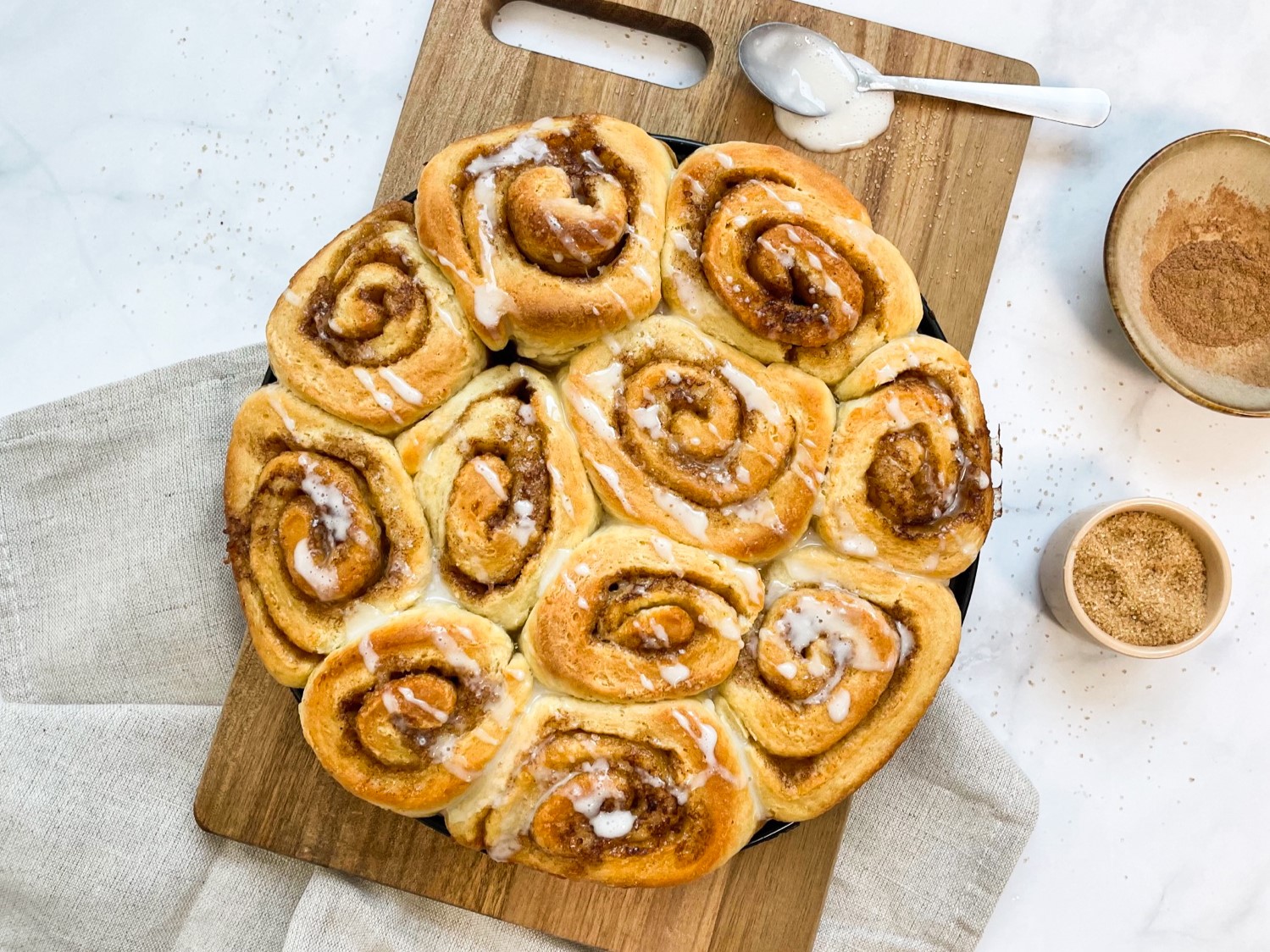 Rezept Zimtschnecken Kuchen, einfach und gelingsicher!