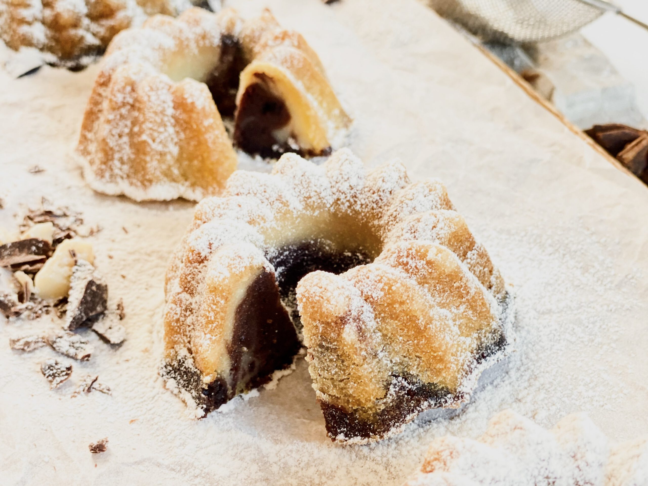 Saftiger Marmorkuchen ohne Ei, einfaches Rezept in 55 Minuten.